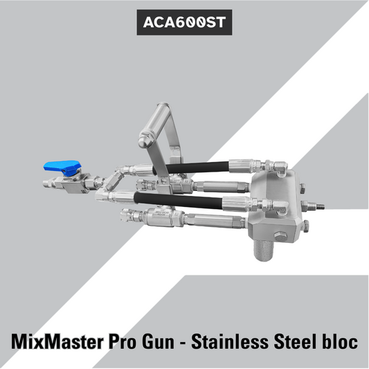 ACA600ST MixMaster Pro Gun - Stainless Steel bloc