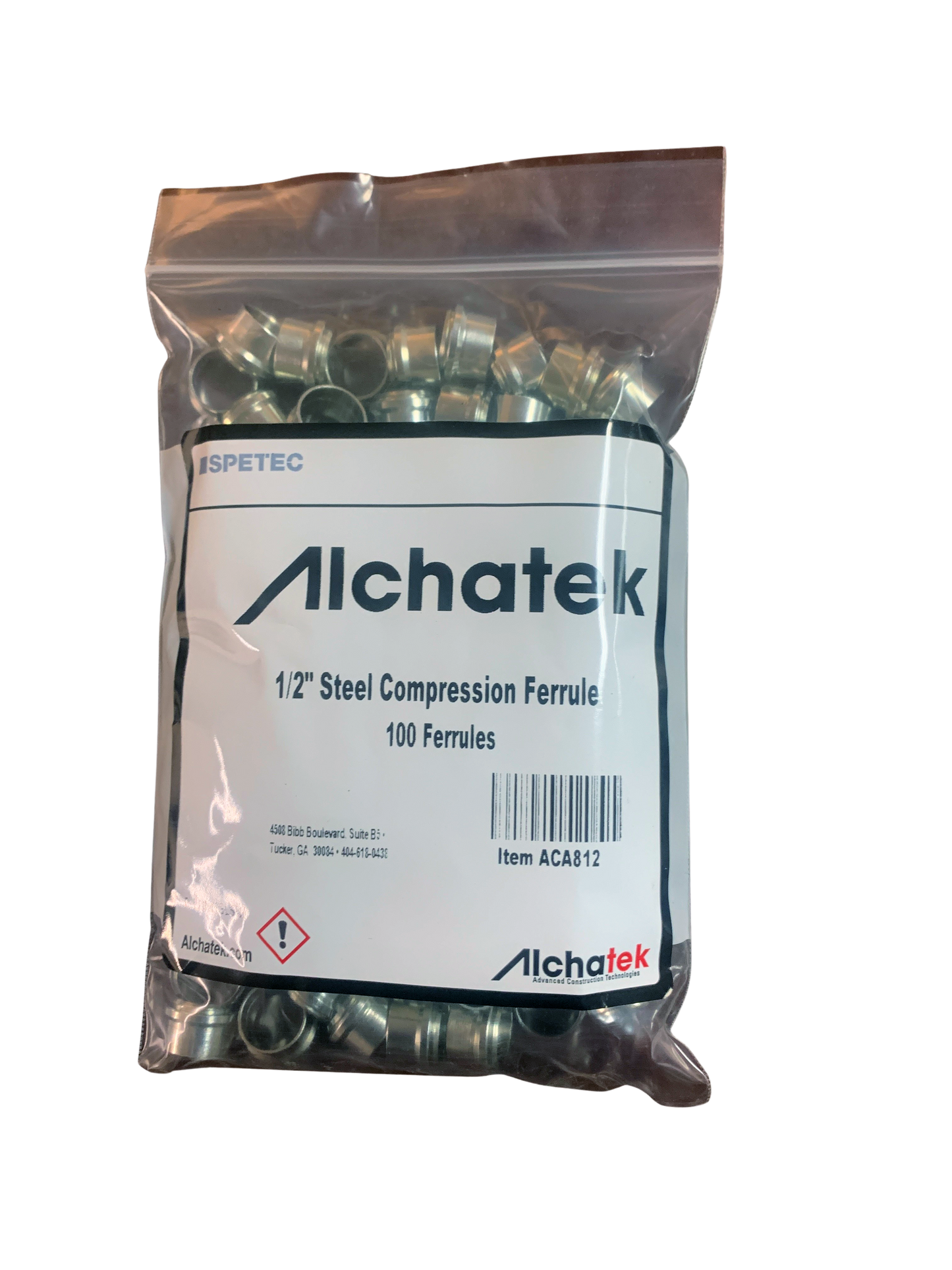 ACA812 Steel Compression Ferrule (0.5") - 100 e