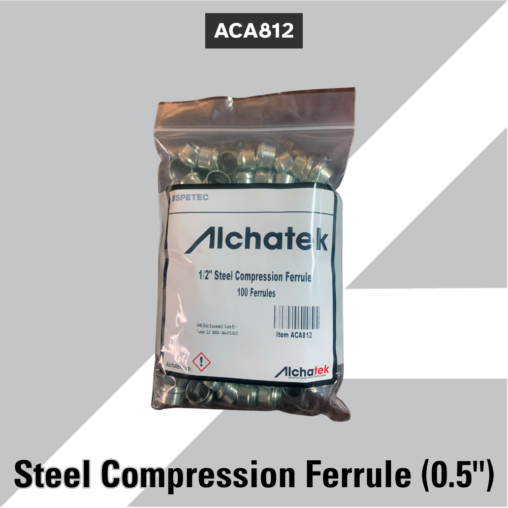 ACA812 Steel Compression Ferrule (0.5") - 100 e