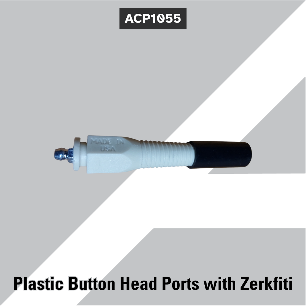 ACP1055 Plastic Button Head Ports with Zerkfiti