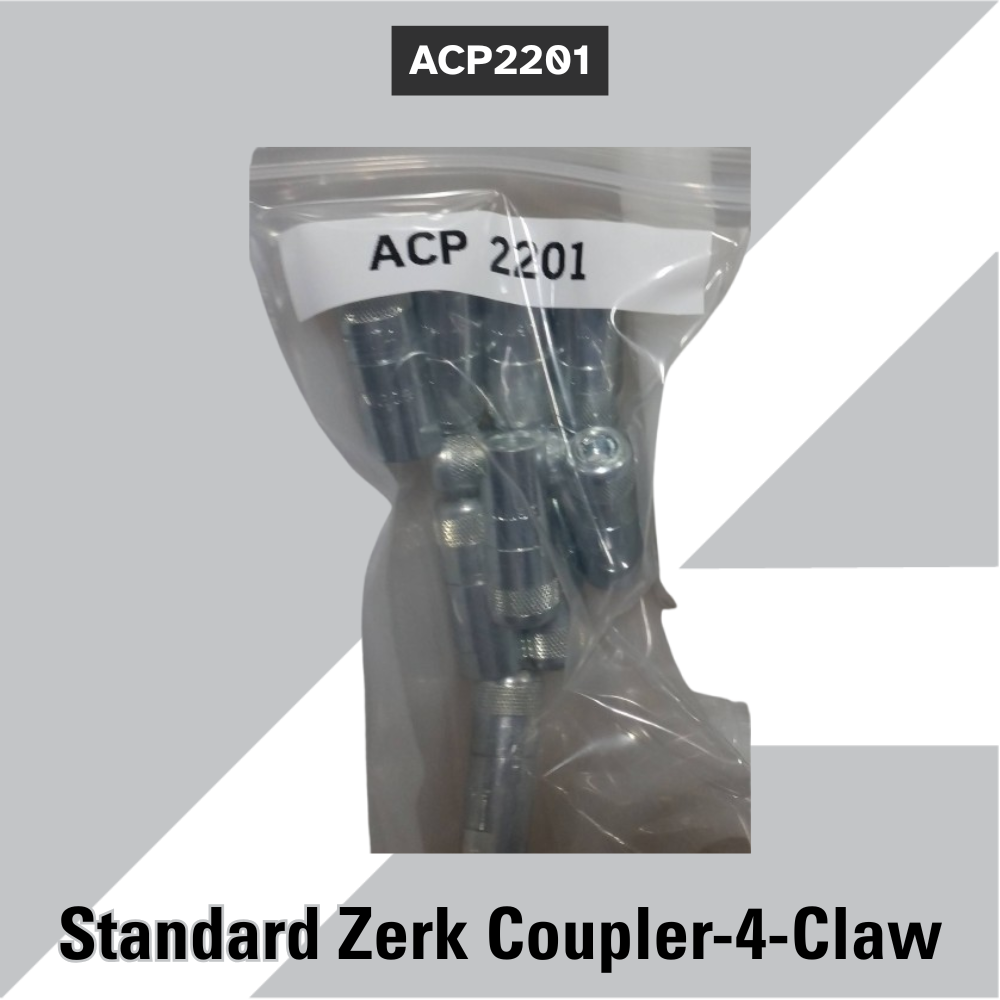 ACP2201 Standard Zerk Coupler-4-Claw