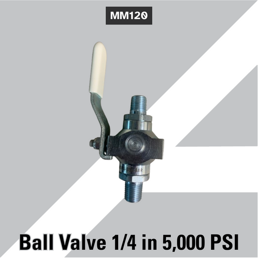 MM120 Ball Valve 1/4 in 5,000 PSI