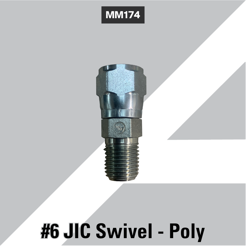 MM174 #6 JIC Swivel - Poly