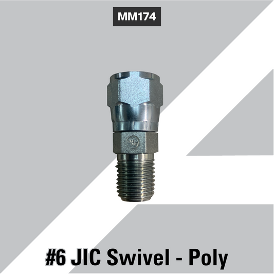MM174 #6 JIC Swivel - Poly
